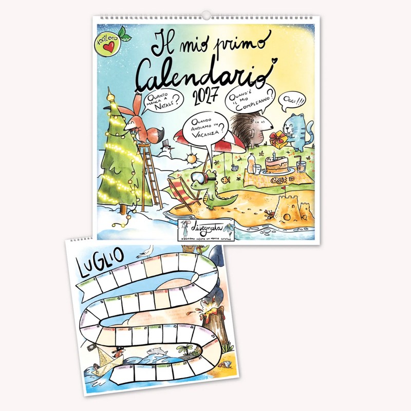 Il mio primo calendario 2027: calendario illustrato per bambini con 225 adesivi per segnare le date importanti