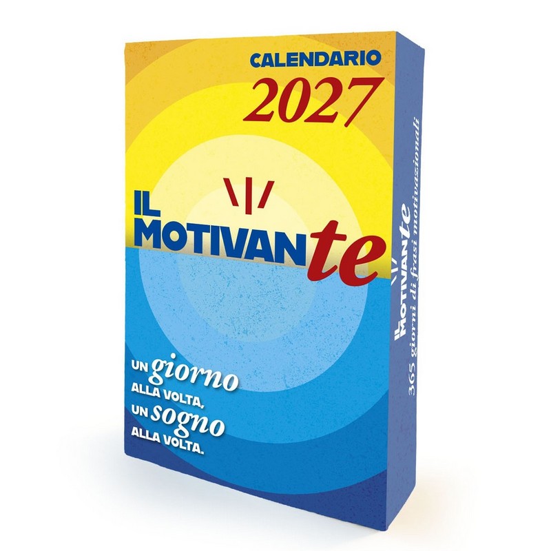 Calendario giornaliero Il Motivante 2027, con un messaggio motivazionale e positivo al giorno