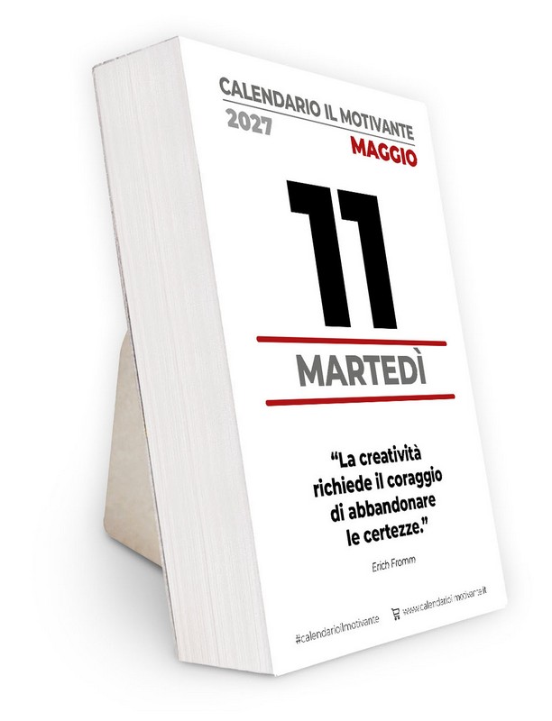Calendario giornaliero Il Motivante 2027, con un messaggio motivazionale e positivo al giorno