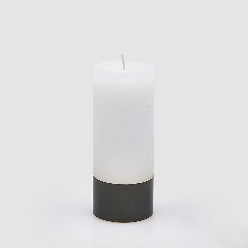 Candela moccolo bianco non profumata