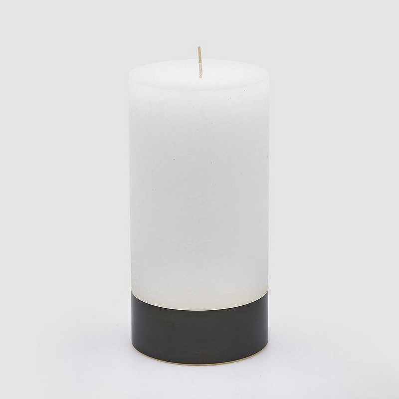 Candela moccolo bianco non profumata