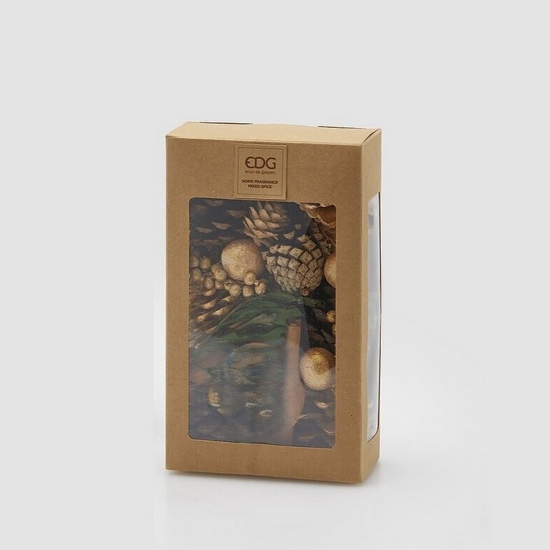 Scatola contenente potpourri profumato con pigne da 240g