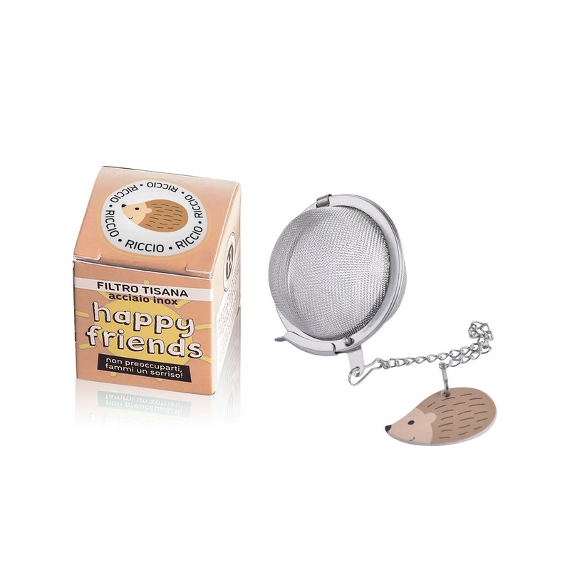 Infusore per tisane con riccio in acciaio inossidabile