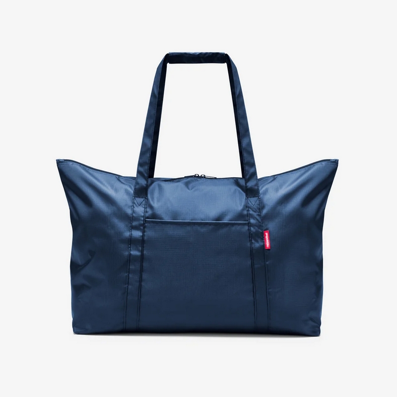 Borsone da viaggio pieghevole blu scuro da 30 litri, comodo e ultraleggero