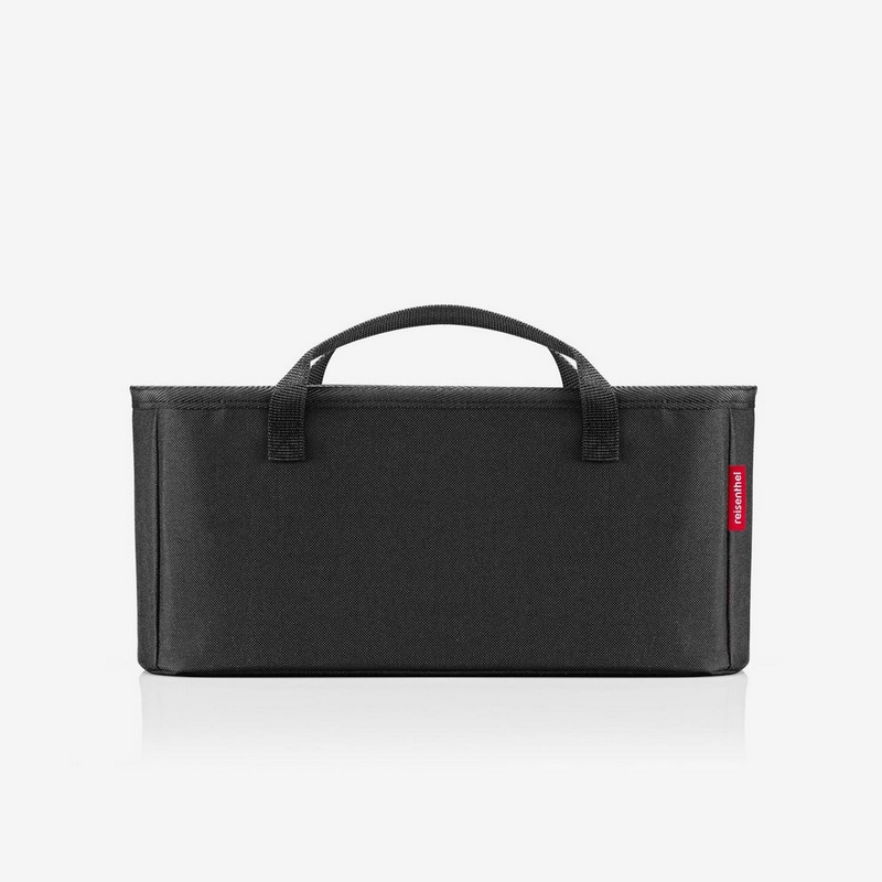 Portaoggetti nero idrorepellente con scomparti e 8 litri di capacità, perfetto per fare ordine in casa, indicato anche in bagno o come organizer per borsa