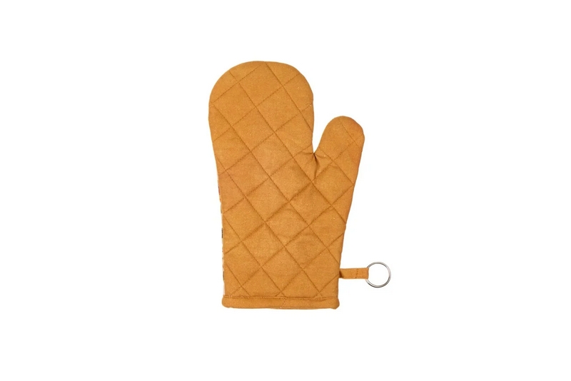 Guanto forno autunnale in cotone decoro zucche in due varianti assortite 