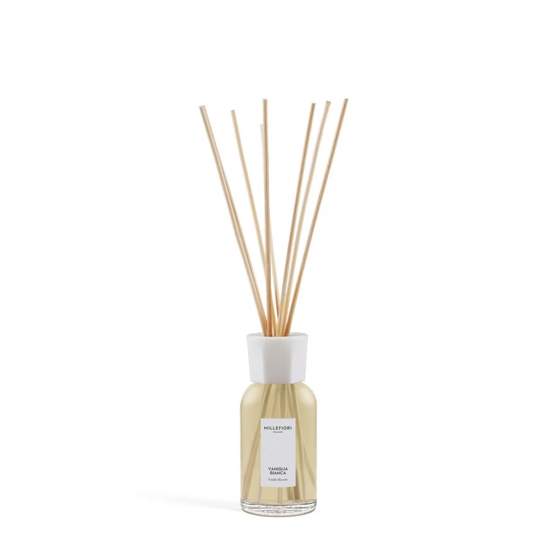 Profumatore ambiente Millefiori con bastoncini “Vaniglia bianca” da 250 ml