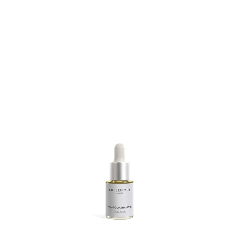 Fragranza idrosolubile Millefiori “Vaniglia bianca” da 15 ml con contagocce