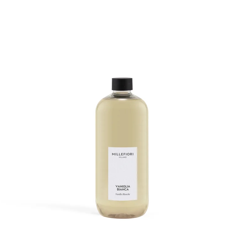 Ricarica profumatore ambiente Millefiori con bastoncini “Vaniglia bianca” da 500 ml
