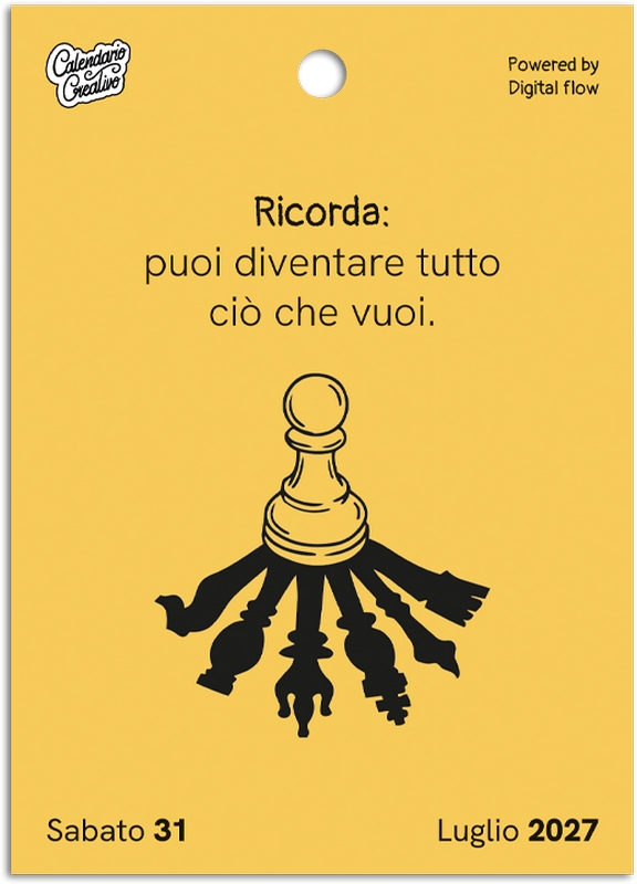 Calendario Creativo 2027 con base in legno: un divertente calendario giornaliero interattivo con minigiochi, curiosità, ironia e ispirazione 
