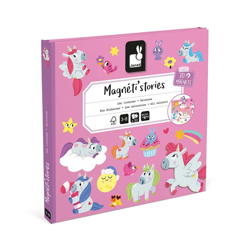 Libro magnetico per bambini a tema unicorni con 30 magneti, adatto dai 3 anni in su