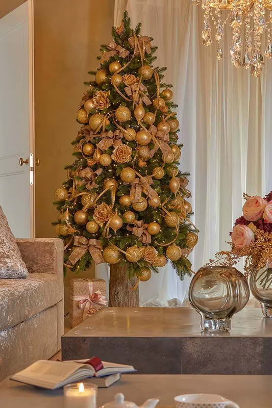 Base tronco per albero di Natale realizzato in modo realistico con effetto legno in resina