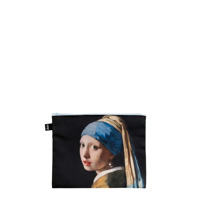 Set 3 buste organizza valigia decorate con dipinti del museo Mauritshuis con Vermeer, De Heem e Fabritius