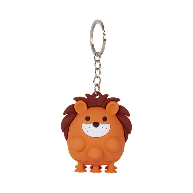Portachiavi antistress a forma di animale assortito: koala, volpe, zebra, cervo, pinguino, pecora, leopardo, leone e unicorn