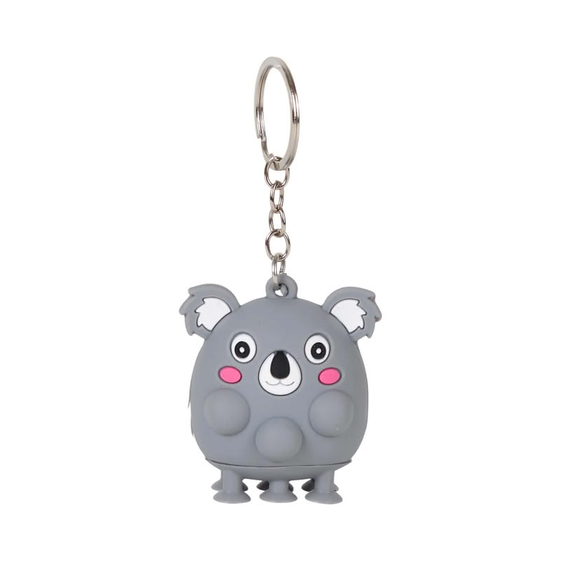 Portachiavi antistress a forma di animale assortito: koala, volpe, zebra, cervo, pinguino, pecora, leopardo, leone e unicorn
