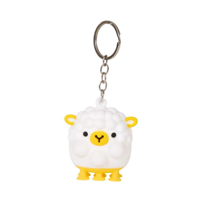 Portachiavi antistress a forma di animale assortito: koala, volpe, zebra, cervo, pinguino, pecora, leopardo, leone e unicorn