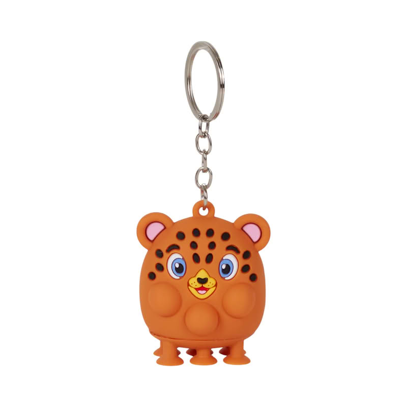 Portachiavi antistress a forma di animale assortito: koala, volpe, zebra, cervo, pinguino, pecora, leopardo, leone e unicorn