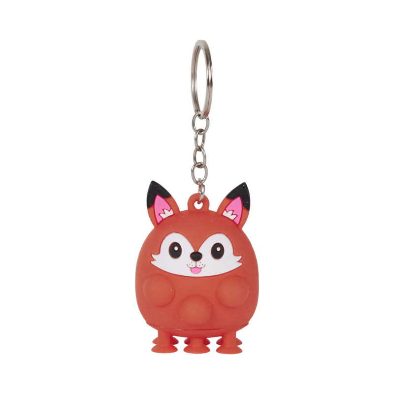 Portachiavi antistress a forma di animale assortito: koala, volpe, zebra, cervo, pinguino, pecora, leopardo, leone e unicorn