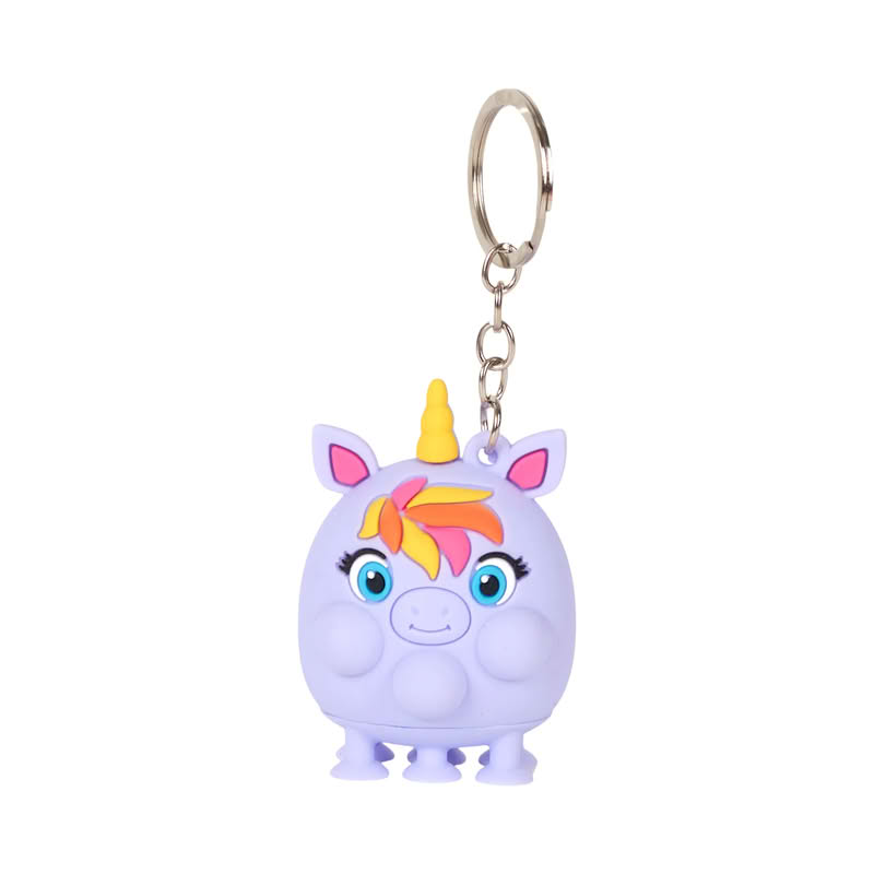 Portachiavi antistress a forma di animale assortito: koala, volpe, zebra, cervo, pinguino, pecora, leopardo, leone e unicorn