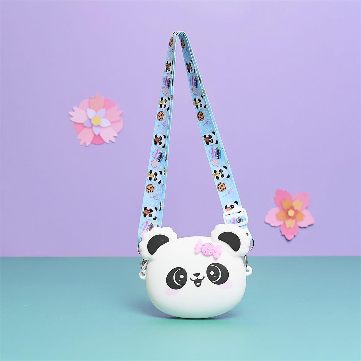 Mini borsa a tracolla per bambina a forma di animale carino assortito: koala, orsetto e panda