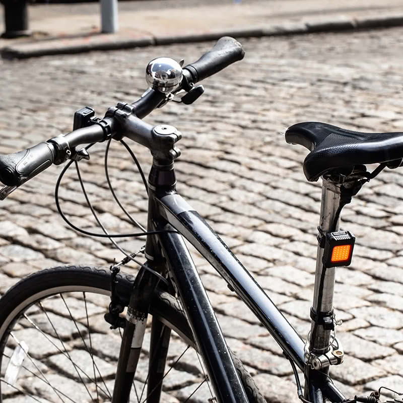 Set 2 luci per bicicletta ricaricabili con 2 cavi USB-C e 2 cinturini, le luci hanno 3 modalità di luce, perfetto come regalo per ciclisti