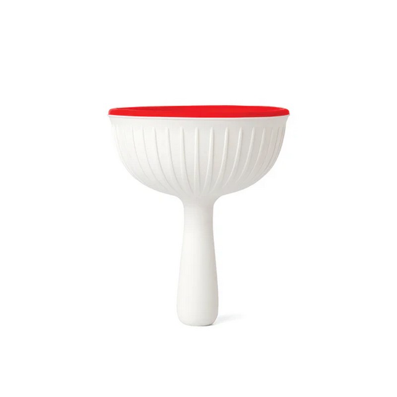 Tappo versatore in silicone pieghevole, trasformabile in imbuto, a forma di fungo